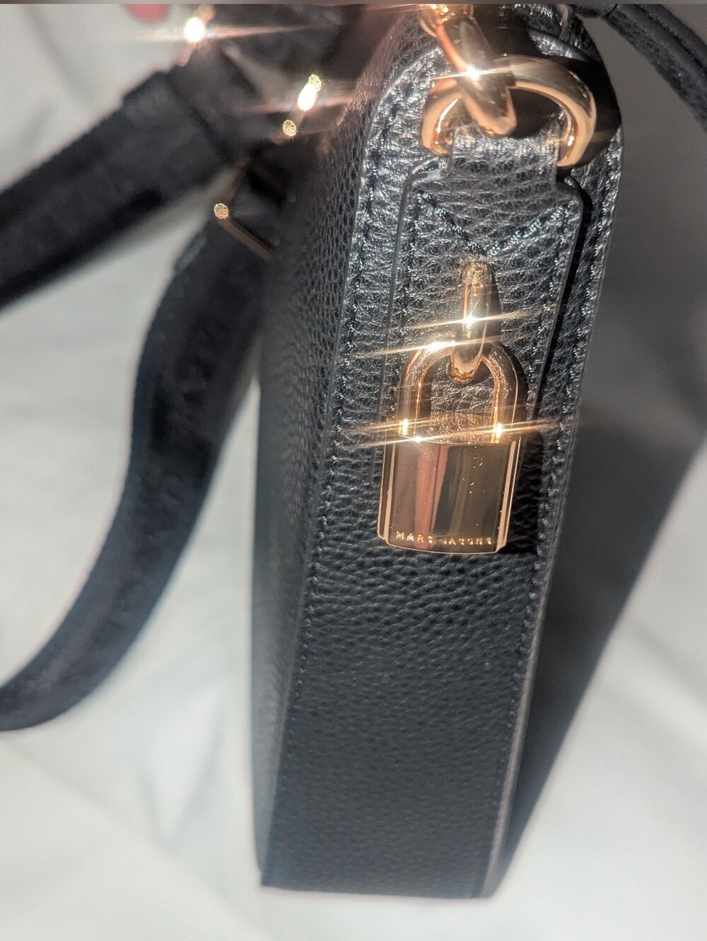 Marc Jacobs Drifter Swing Black Pebbled Leather Crossbody Bag - Picture 6 of 15